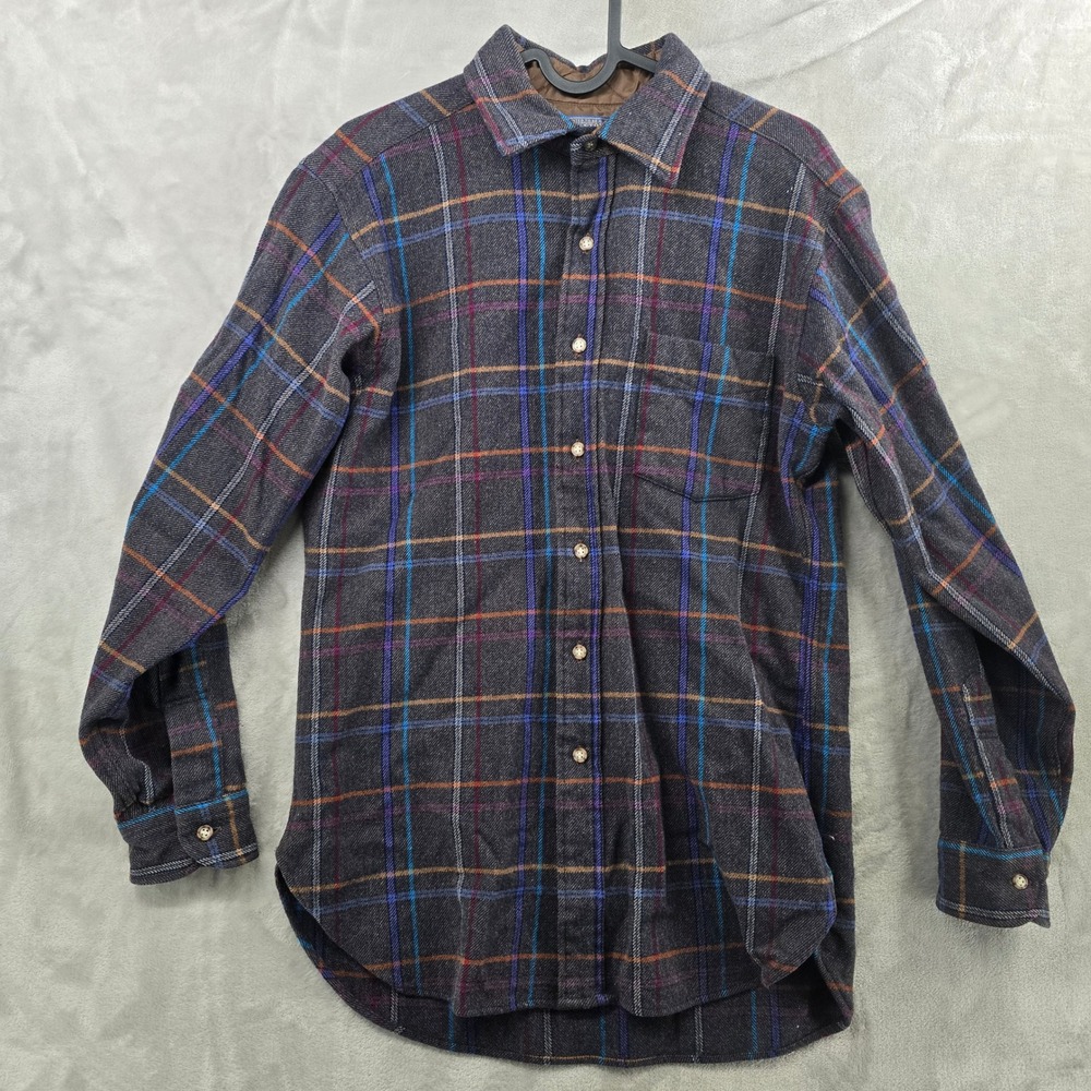 Pendleton Size Medium Plaid Wool Flannel Shirt Gr… - image 2